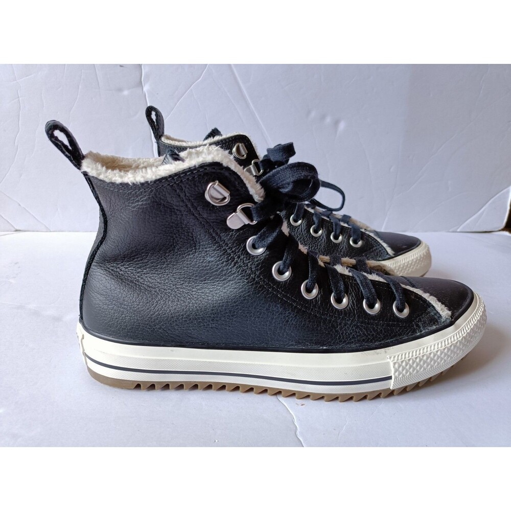 Converse CTAS Leather Faux Fur Hiker Boot Hi-Top Women's Shoes Size 9 - Picture 4 of 11